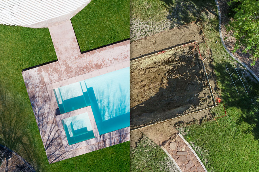 swimming pool rebar installation